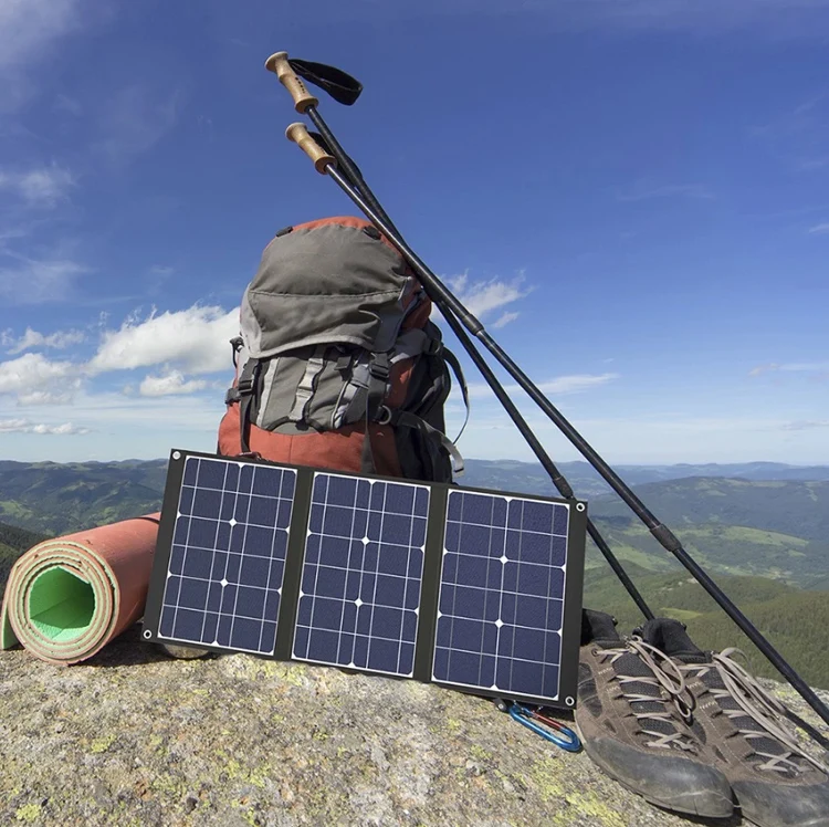 

Hot Sale Portable solar panel 12v 18V 50w Foldable Solar Panel