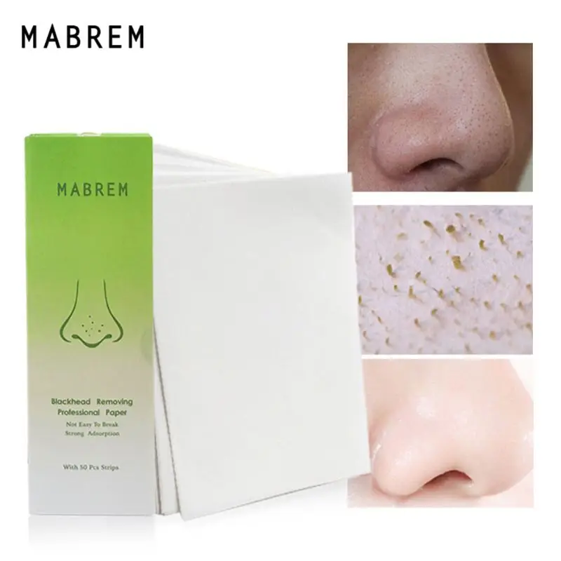

50Pcs Strawberry Blackhead Removal Nose Strips Paper Anti Acne Treatment Mask 50JF