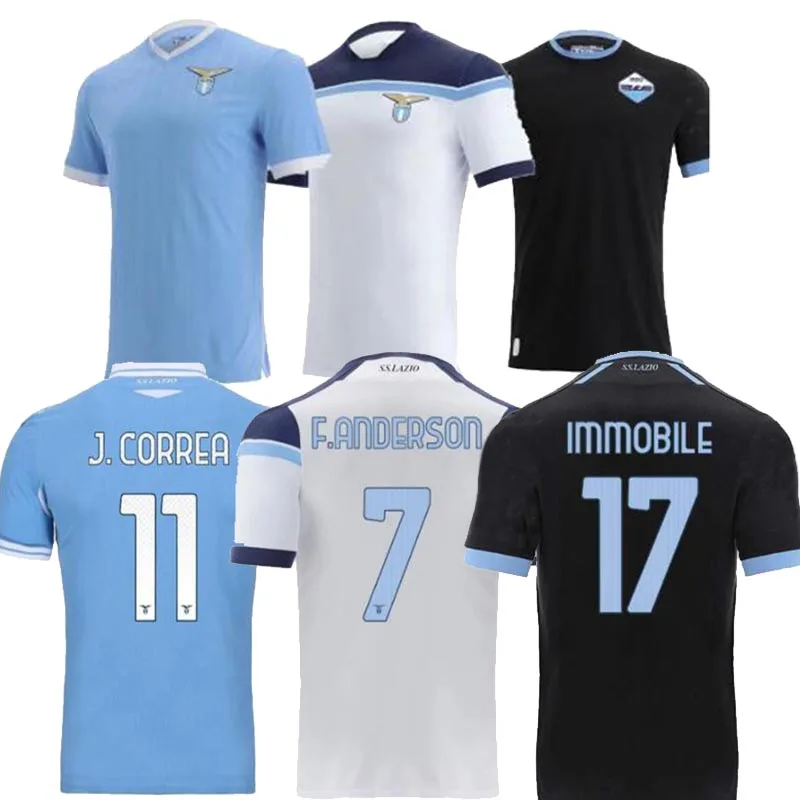 

2021 2022 Lazio soccer jersey, Jersey SERGEJ IMMOBILE for 120th anniversary, suit workout Shirts Fotball 21 22