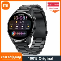 xiaomi bluetooth call smart watch men full touch screen sports fitness men smartwatch suitable for android ios smartphone