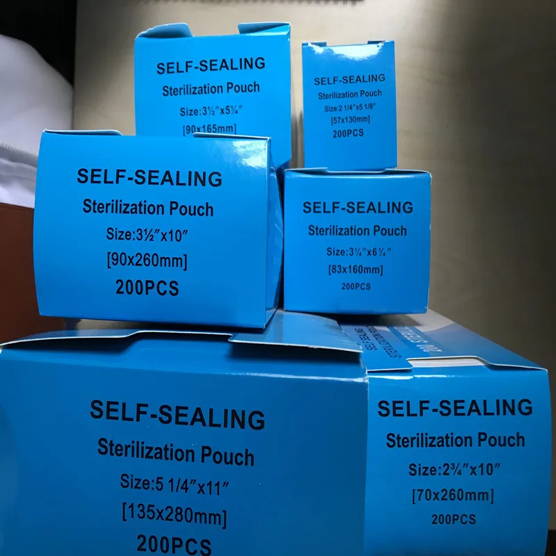 

200Pcs Disposable Dental Instrument Sterilization Pouches Self-sealing Multi-specification Tattoo Lab Tools Stomatology Bag