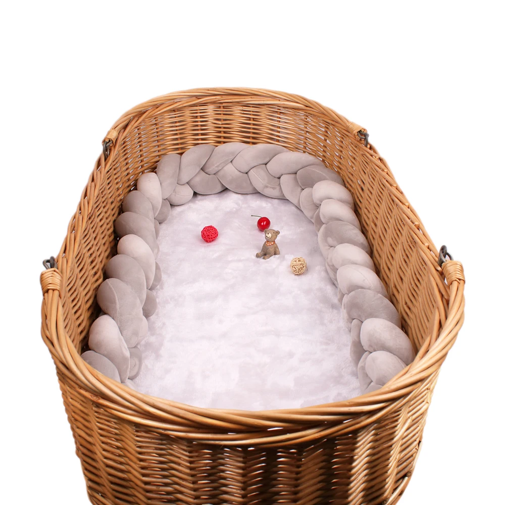 Бампер для детской кровати 1 м/2 м/3 м/4 м детская колыбель подушка оплетка с узлом