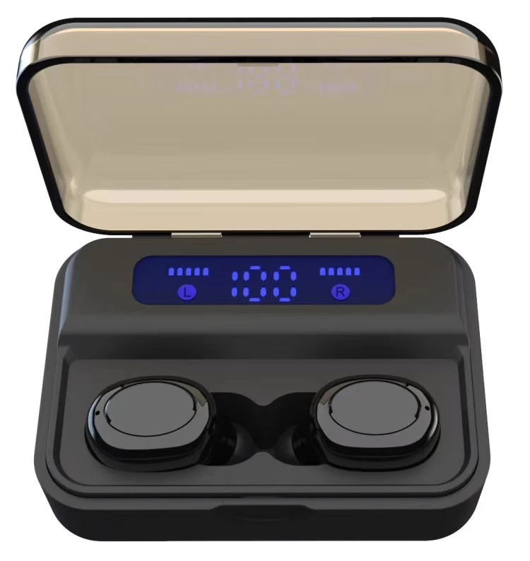 TWS, беспроводные наушники, светодиодный дисплей, 2000 мА/ч, 5,0, Bluetooth наушники, водонепроницаемые наушники для телефона, спортивные, беспроводные Bluetooth гарнитуры