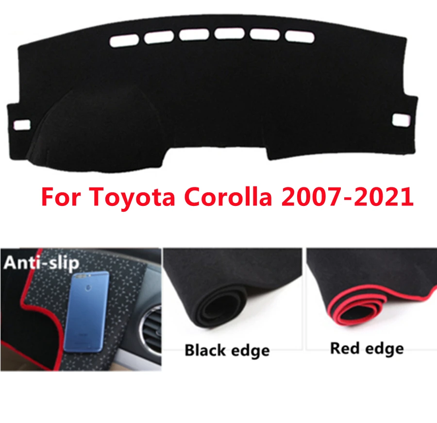 

Anti-slip Car Dashboard Cover For Toyota Corolla (2007-2021) 2008-09-10-11-12-2020 Non-slip Car DashMat Sun Shade Pad Protector