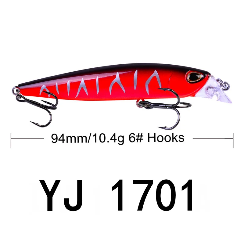 

1 Pcs Laser Lifelike Minnow Fishing Lure 9.4cm 10.4g Crankbait Hard Bait Tight Wobbler Jerkbait Trolling Bass Pike Carp Fishing
