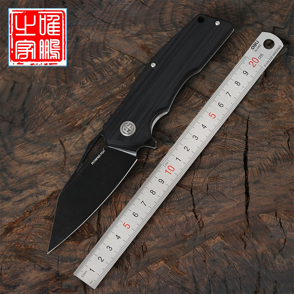 

Складной нож Fish PF929 D2, разные цвета, рукоятка из G10, керамический подшипник, для ежедневного использования, кемпинга, охоты