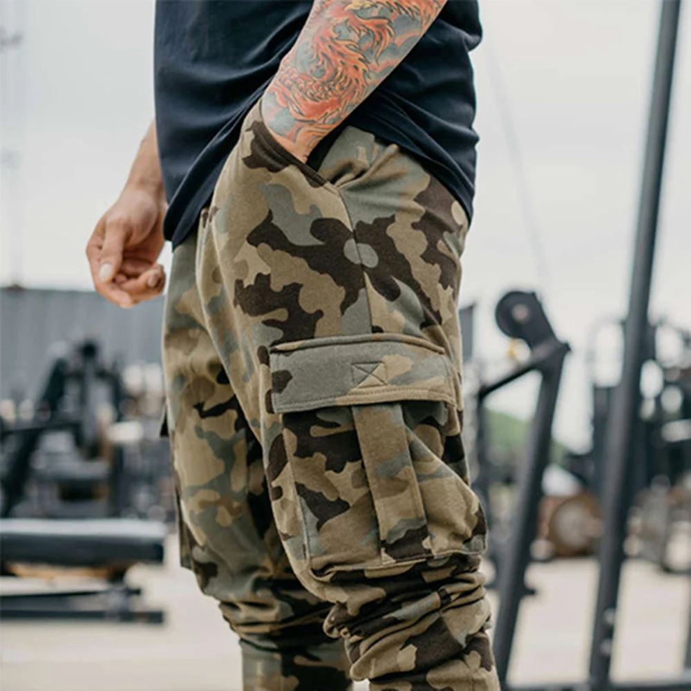 Брюки мужские повседневные для бега тренировочные штаны спортзала фитнеса