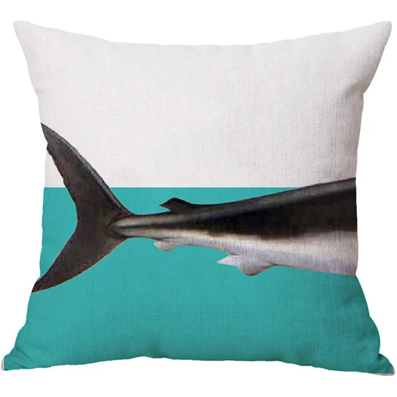 2017 Популярные Чехлы для подушек с животными темно синие льняные и Полиэстеровые