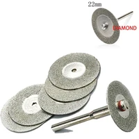 5pcs diamond grinding wheel disc circular saw blade 22mm cutting disc abrasive mini drill rotary tool accessories
