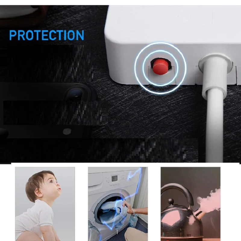 Сетевой удлинитель с 6 портами многофункциональная розетка переменного тока