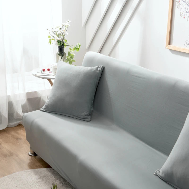 Эластичный складной чехол для дивана без подлокотников универсальный плотный