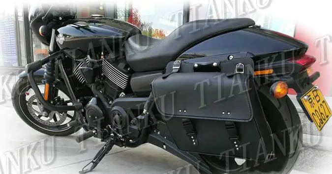 Универсальная сумка-седло из искусственной кожи с левой стороны для Yamaha VStar 400 650