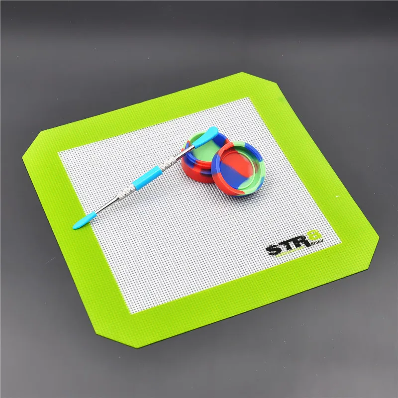 Силиконовая коробка + накладка Сталь ложечка для ногтей трубы насадка