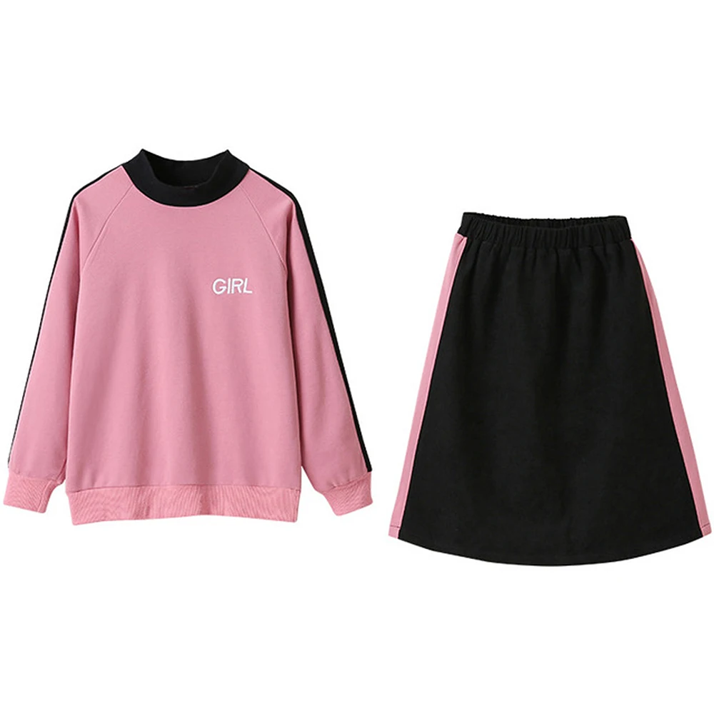 

Girls'Sweater Set Casual Skirt 2-Piece Set 2021 Children's Clothing Baby Girl Clothes Clothing For Girl Baby Kids Clothing