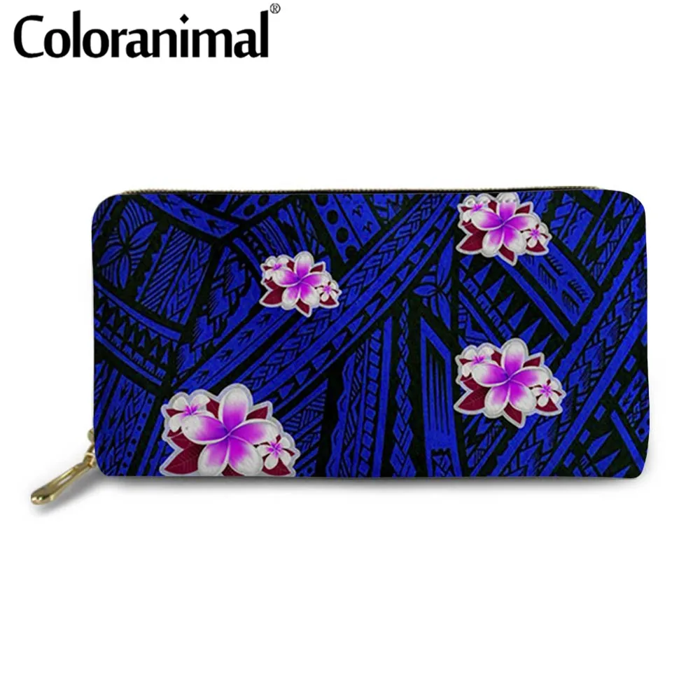 Женский Длинный кошелек Coloranimal в племенном стиле брендовый дизайнерский