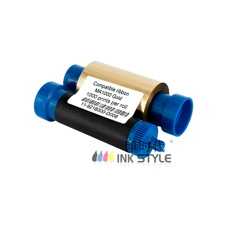 Упаковка из 10 шт. Magicard Gold Ribbon MA1000 GL 1000 принтов Совместимость с Pronto Enduro duo Card Printer |