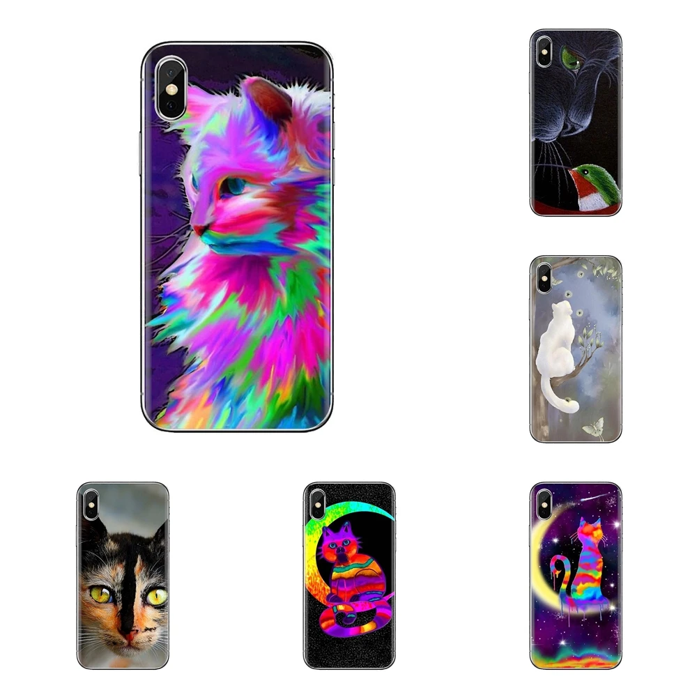 Красочные Кошки мягкие прозрачные чехлы для huawei P Smart Y6 P8 P9 P10 Plus Nova P20 Lite Pro Mini 2017