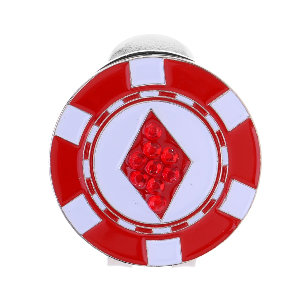 

2pcs Golf Cap Clip with Magnetic Ball Markers Ball Markers Golf Gift for