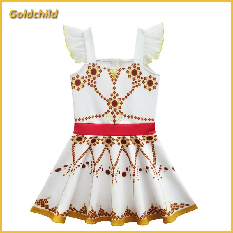New Movie Ballerina Felicie Cosplay Costume for Girls Party Clothes Halloween Kids dancing christmas dress+crown | Детская одежда и