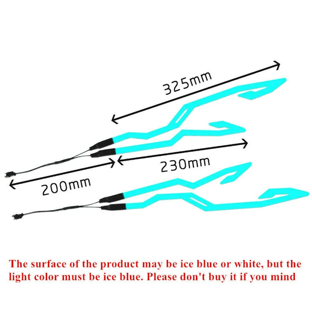 

4PCS LED Coldlight Motorcycle EL Helmet Lighting Parts PVC Riding Signal