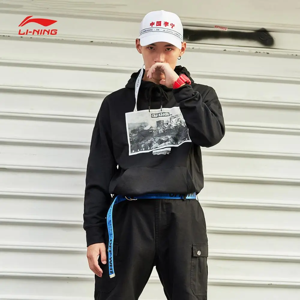 Li-Ning Men BAD FIVE Basketball Hoodie Sweater Regular Fit Comfort Hooded Coat Sports Tops AWDN335 CJAS18 | Спорт и развлечения