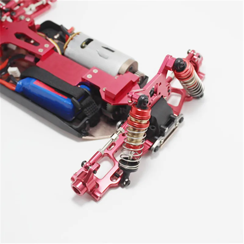Piezas de repuesto para WLtoys 1:14 144001 RC, mejora completa, asiento de Metal C, taza de direcci&oacute;n, brazo oscilante, eje de transmisi&oacute;n Central-3