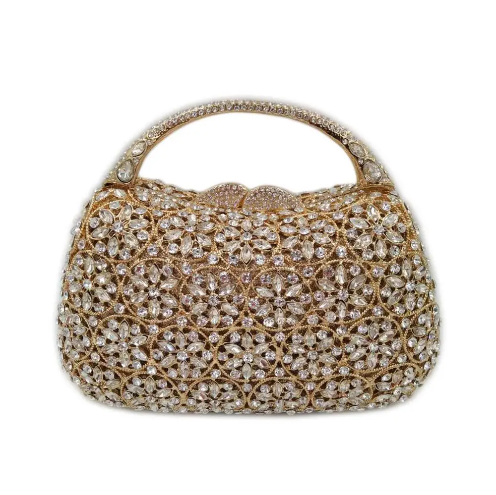 Роскошный клатч с кристаллами пчела в мухе инкрустированный вручную