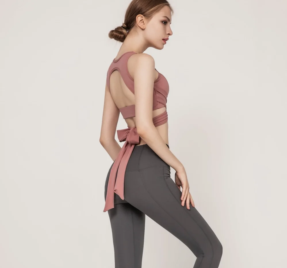 Женский спортивный бюстгальтер для йоги и танцев комплекты леггинсов фитнеса