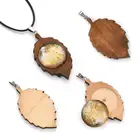 Деревянная подвеска кабошон, основа для изготовления ювелирных изделий, принадлежности для ожерелья, пустой поднос для установки, подходит для стеклянных кабошонов 25 мм, 10 шт.