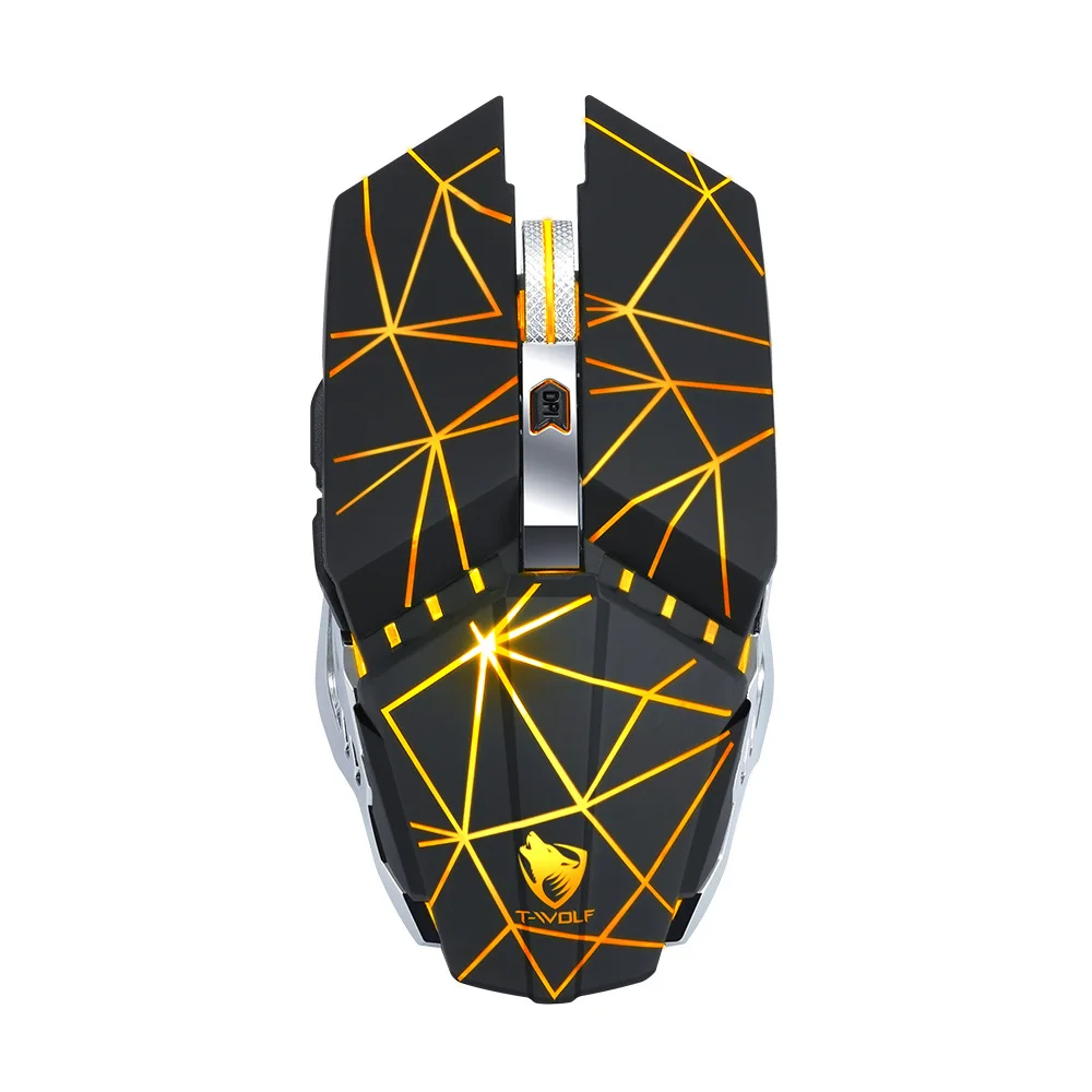 

Four gear dpi adjustment Thunder Wolf Q15 charging mute wireless mouse laptop peripherals office games USB mouse