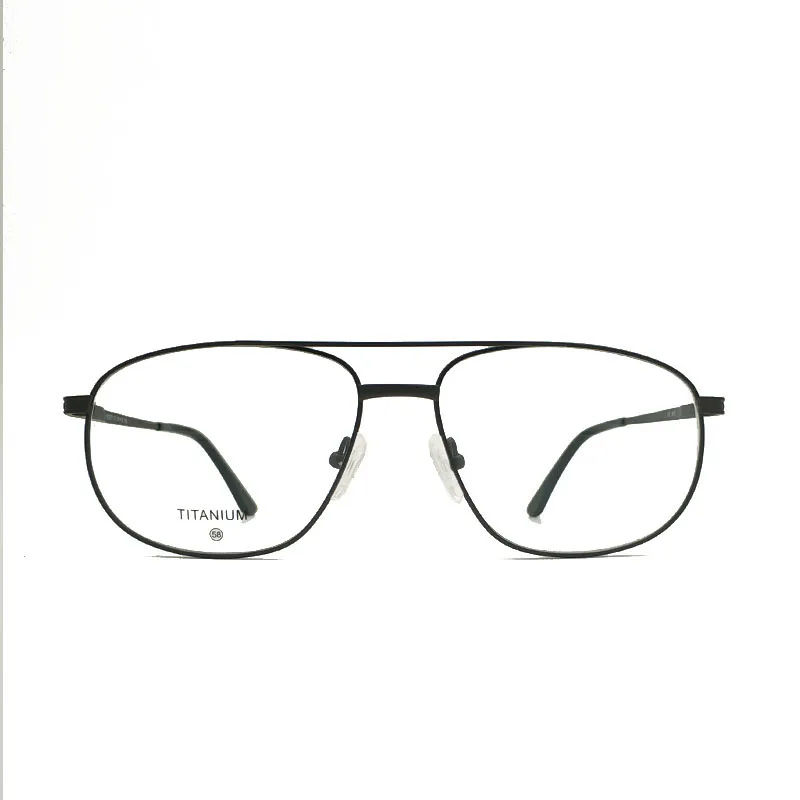 Чисто титановые Ретро квадратные оптические очки Мужские поляризационные