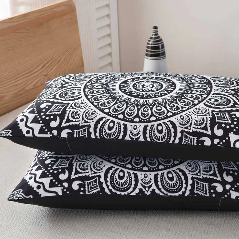 Черное богемное постельное белье набор для дома пушистый Твин xl зимний