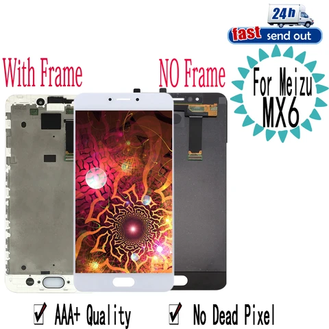 ЖК-дисплей 5,5 дюйма MX6 для MEIZU MX6, ЖК-дисплей, детали для замены для MEIZUmx6