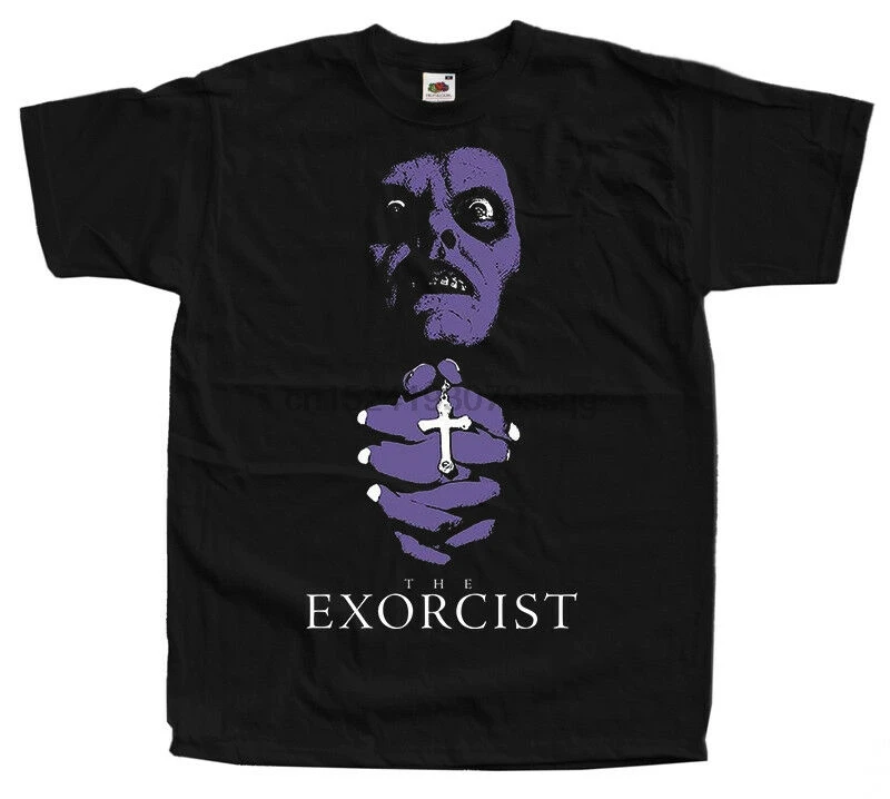 The Exorcist V17 W. Friedkin плакат 1973 Футболка (черный) все размеры S-5XL | Мужская одежда