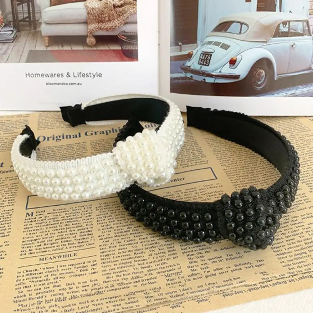 1Pcs Women's Headband Pearl Hairband Flower Lace Accessories Wild Girl Gift Suitable for Any Occasion |