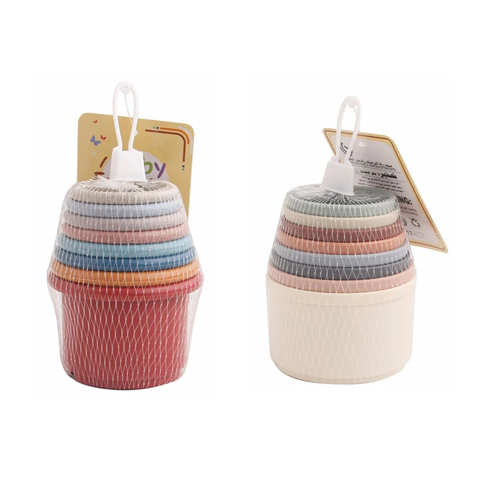 8 шт. забавные песочные часы из пшеничной соломы штабелируемые чашки для ванны