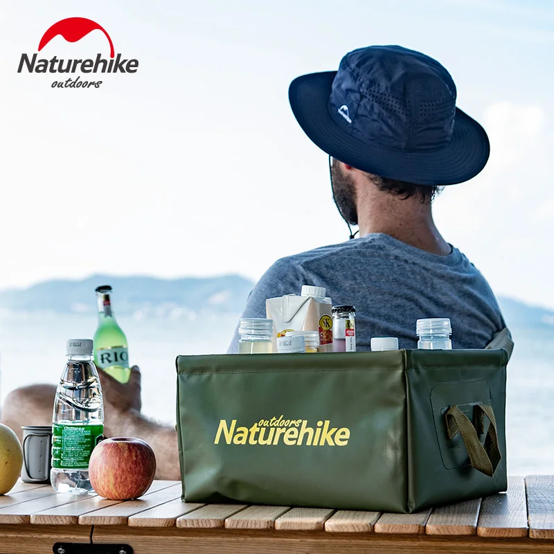 

Naturehike Washbasin Folding 13L Square Water Bucket Portable Washbowl Large Capacity Water Bags Outdoor Camping Foldable Basin