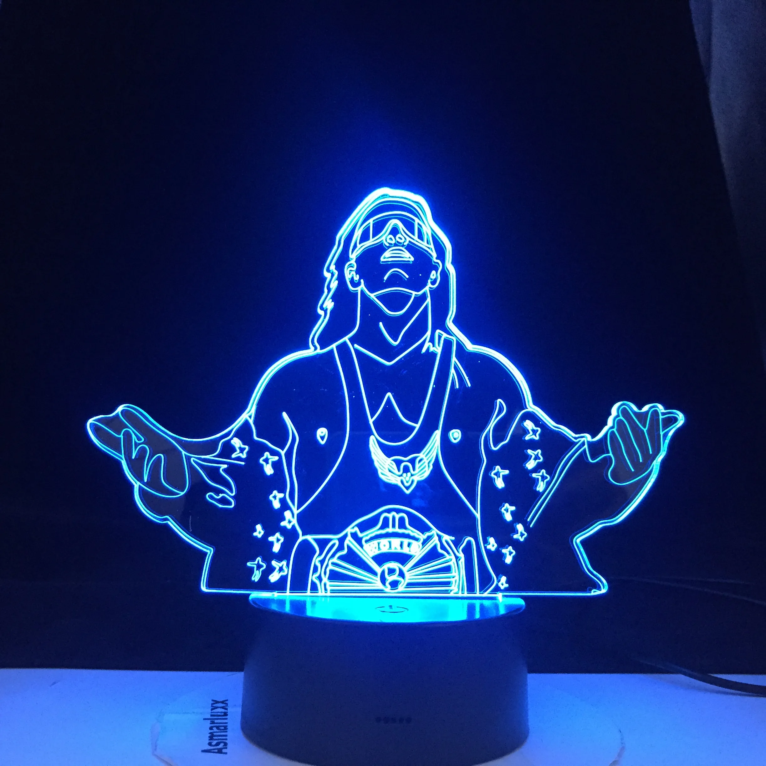 

Saint Man Figure Character Religion 3d Table Lamp for Children Bedroon Decoration Led Remote Control Night Light Table LED Light