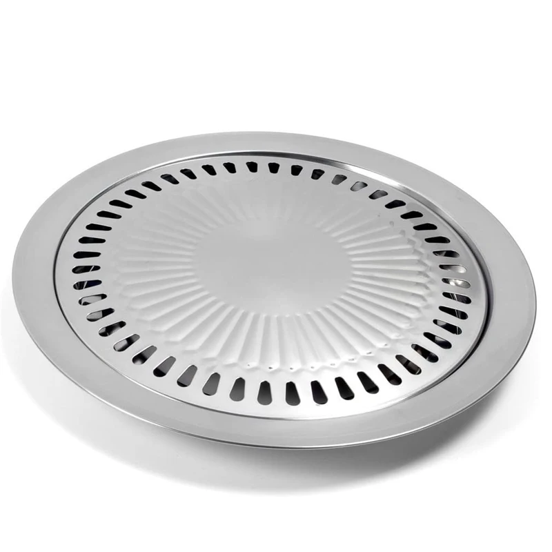 Нержавеющая сталь барбекю круглая пластина Корейская решетка для из