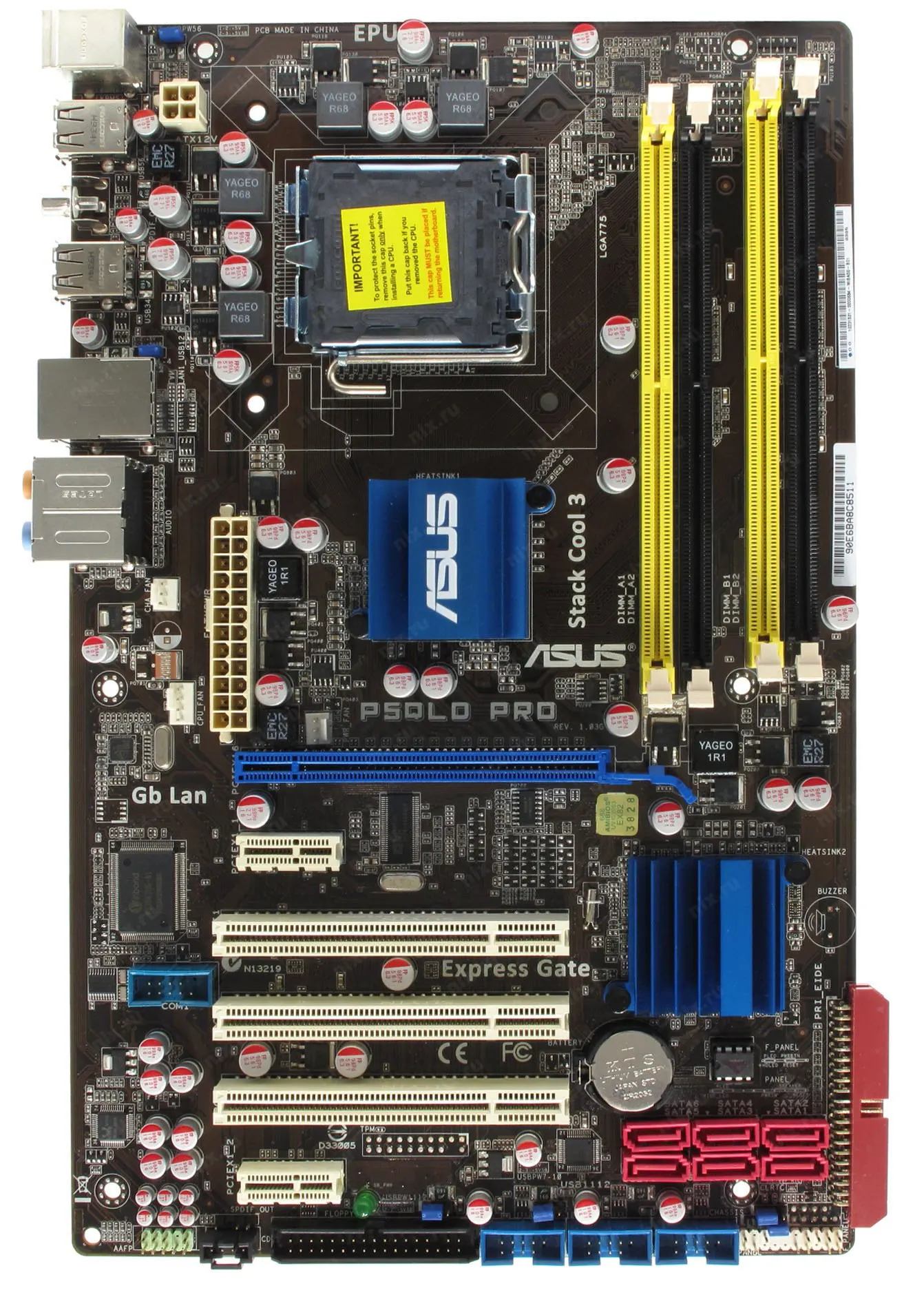ASUS P5QLD PRO LGA 775 Motherboard DDR2 16GB Intel P43 Motherboard  USB2.0 SATA 2 ATX  For Core E1400 Core 2 Duo E4500 cpus