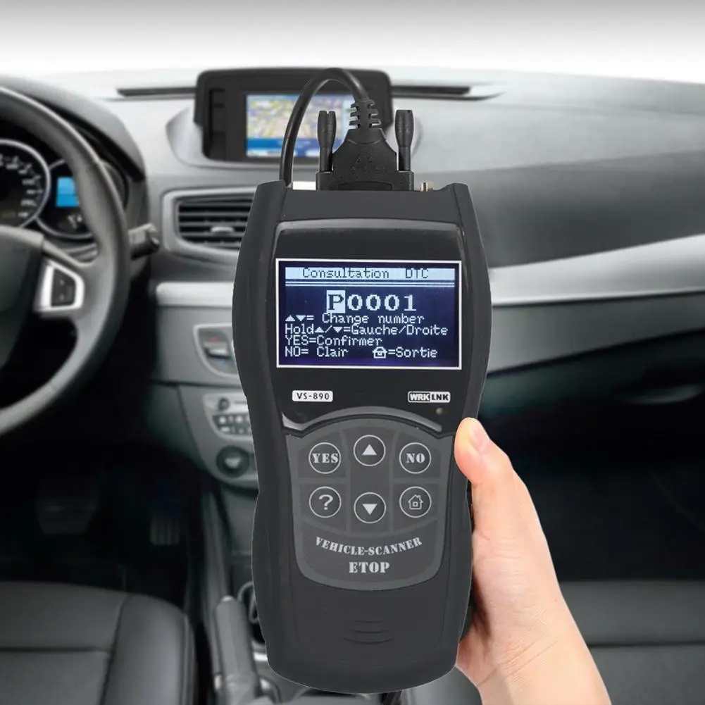 

OBD2 диагностический сканер 9-15 в Многоязычный автомобильный детектор считыватель кодов автомобиля для автомобиля диагностический инструме...