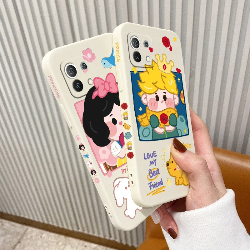 Apple Princess Portrait Phone Case For Xiaomi Mi 11 10T 10 lite 9T Note Redmi 9 8 8Pro 7 7Pro 9A K40 K30 Cover | Мобильные телефоны