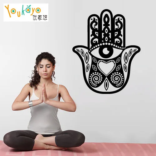 Youkayo настенные виниловые наклейки Хамса ручной глаз индийский Будда Ганеша | Дом