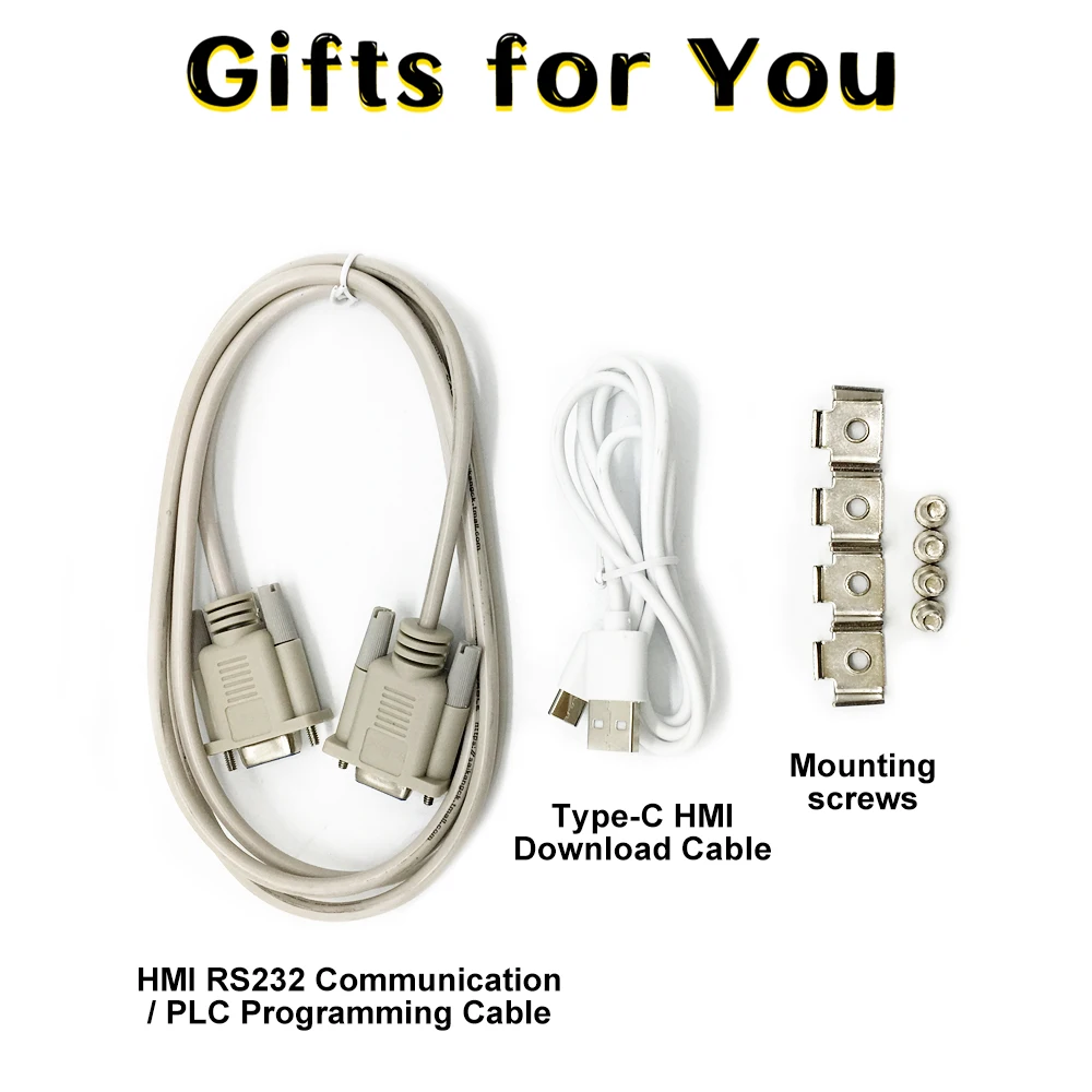 Интегрированный логический контроллер HMI PLC Все в одном 4 3 дюйма сенсорная панель