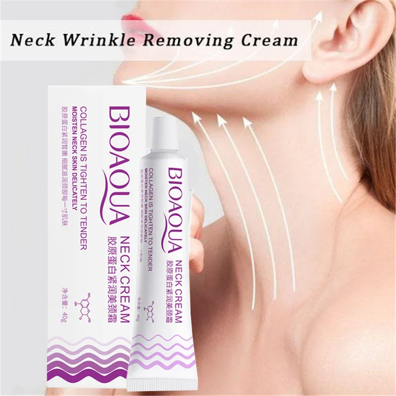 

Neck Line Erasing Cream Wrinkle Smooth Skin Anti aging Whitening Cream 40ml Collagen Cream Face and Neck Wrinkle Removing Cream