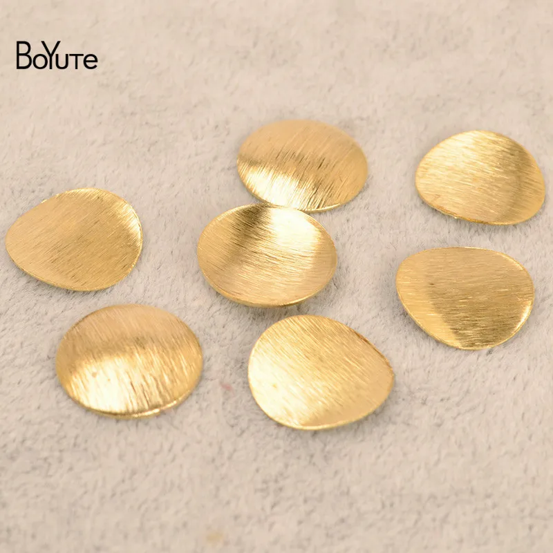 

BoYuTe (100 Pieces/Lot) Metal Brass Curve Geometric Sheet Diy Hand Made Jewelry Accessories Wholesale