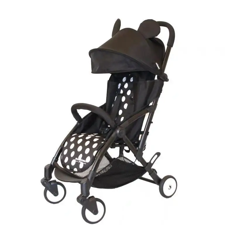 High LandscapeBaby Cart Stroller Can Sit and Lie Down Four-wheel Suspension Folding Light