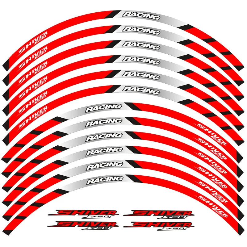 Светоотражающая наклейка на обод мотоцикла креативная для 17 дюймового