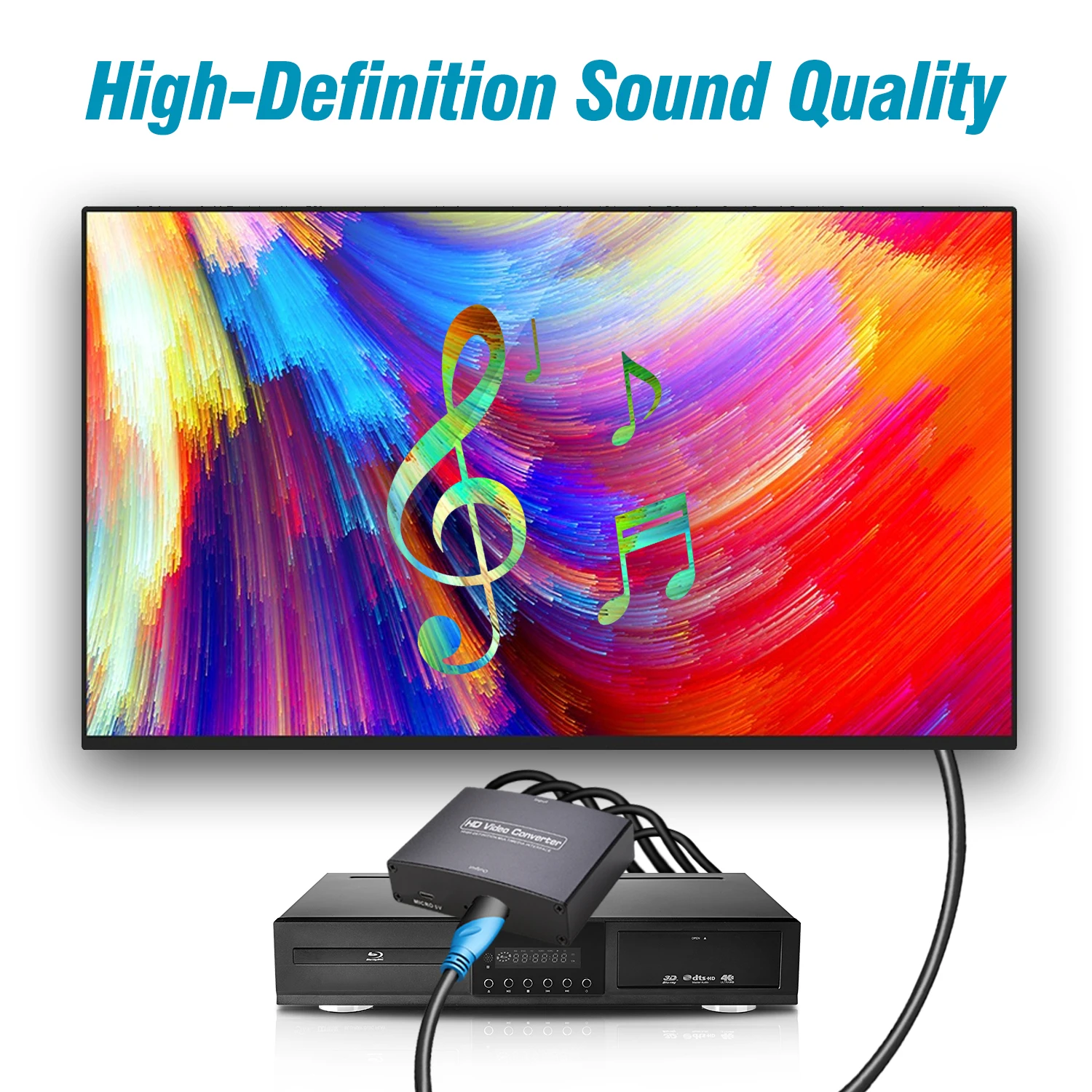 YPbPr в HDMI Coverter + R/L 1080P NEWCARE компонент 5RCA RGB конвертер адаптер для DVD PSP HDTV дисплей |