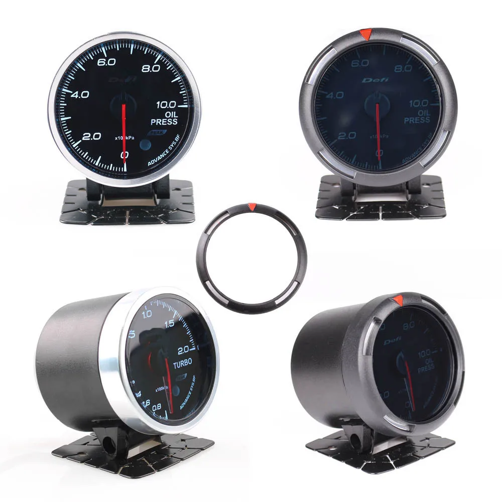 60 мм Автомобильный манометр турбо температура воды и масла пресс измеритель
